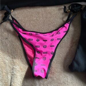DIXXON Hot Pink Bikini Bottom with Black Trim
